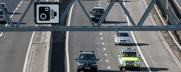 Cars on motorway