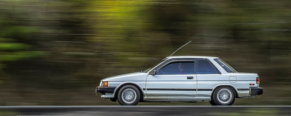 Speeding car