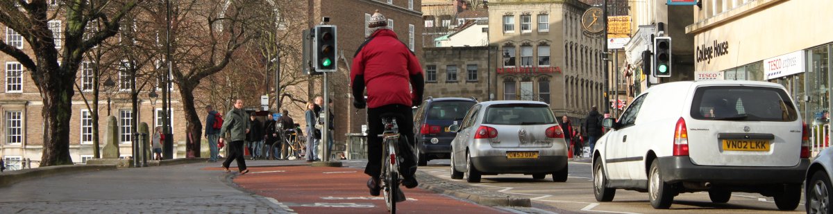 cyclists on the road