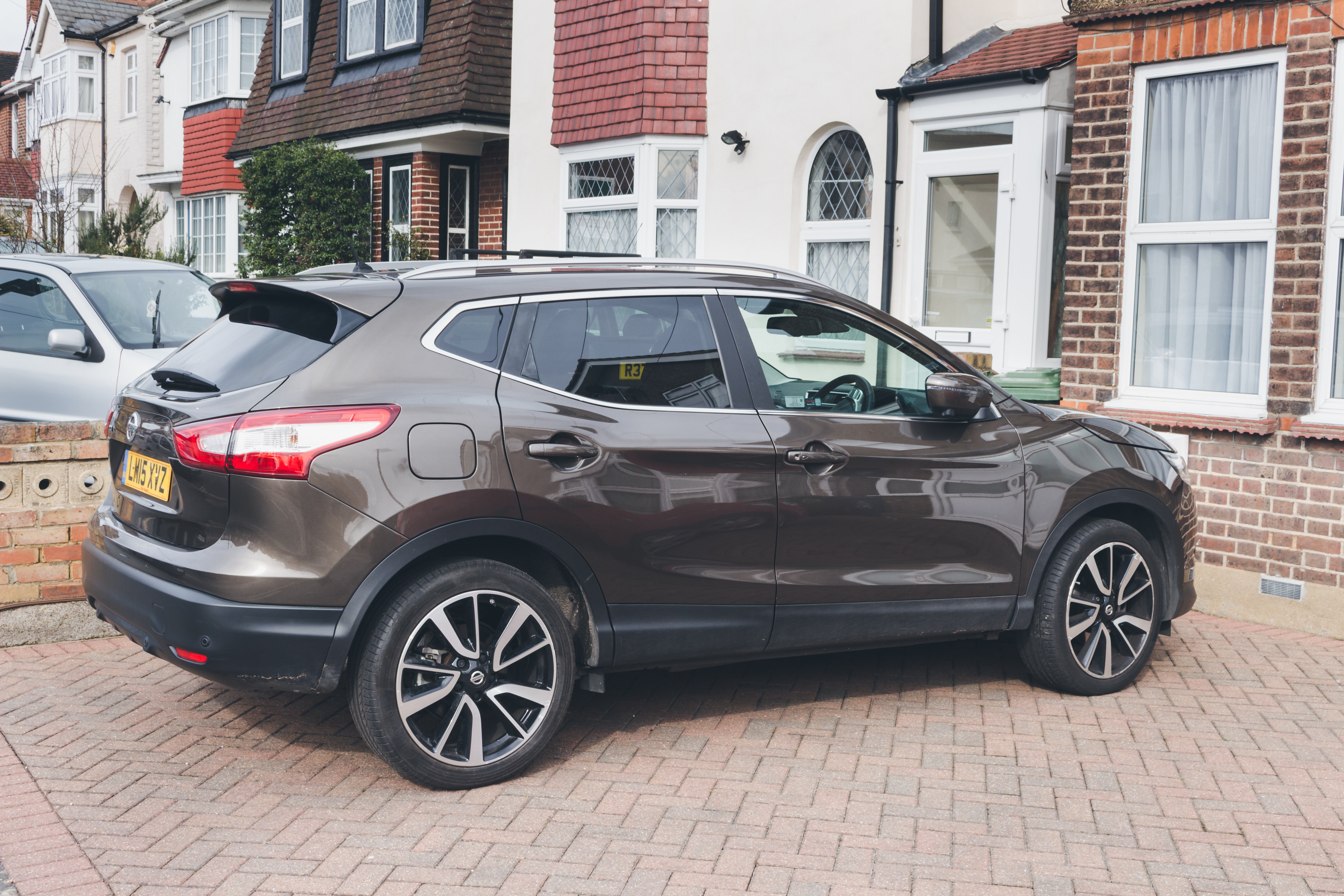 Car parked in driveway