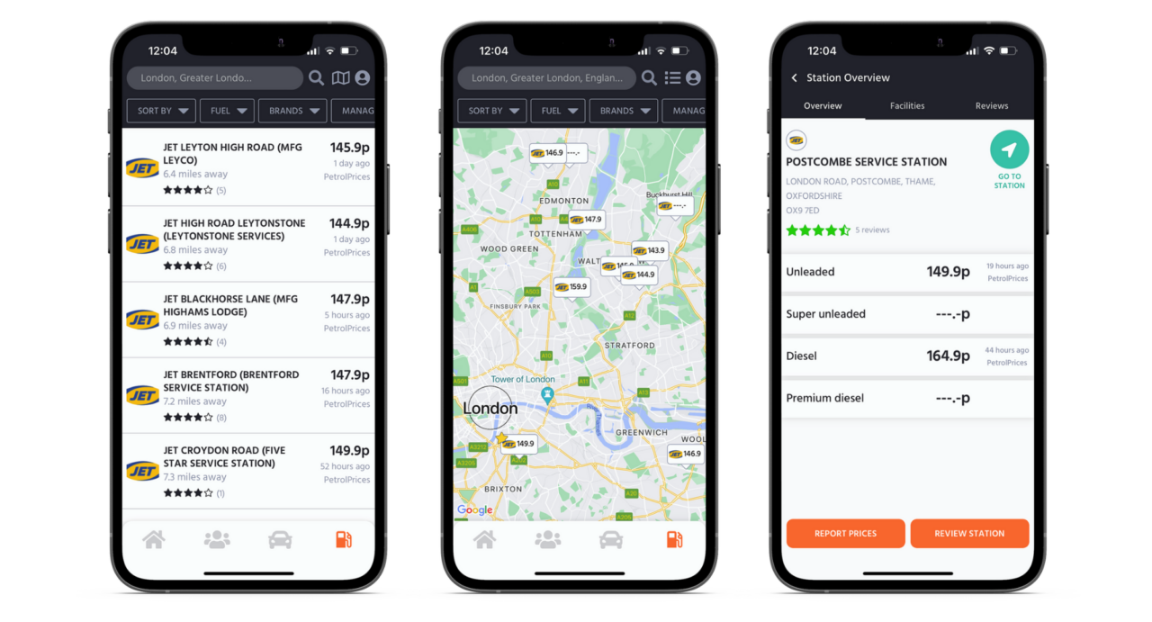 JET │ Find the cheapest JET fuel station near me