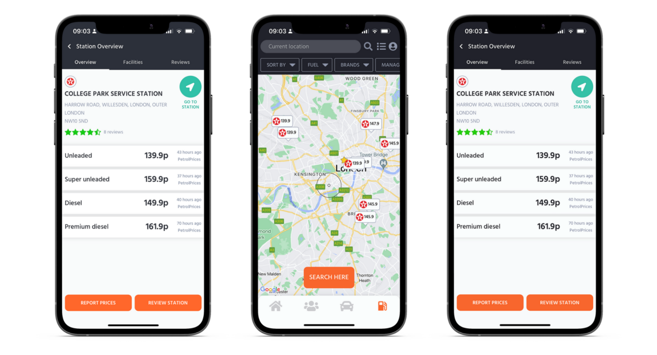 Texaco │ Find the cheapest Texaco fuel station near me