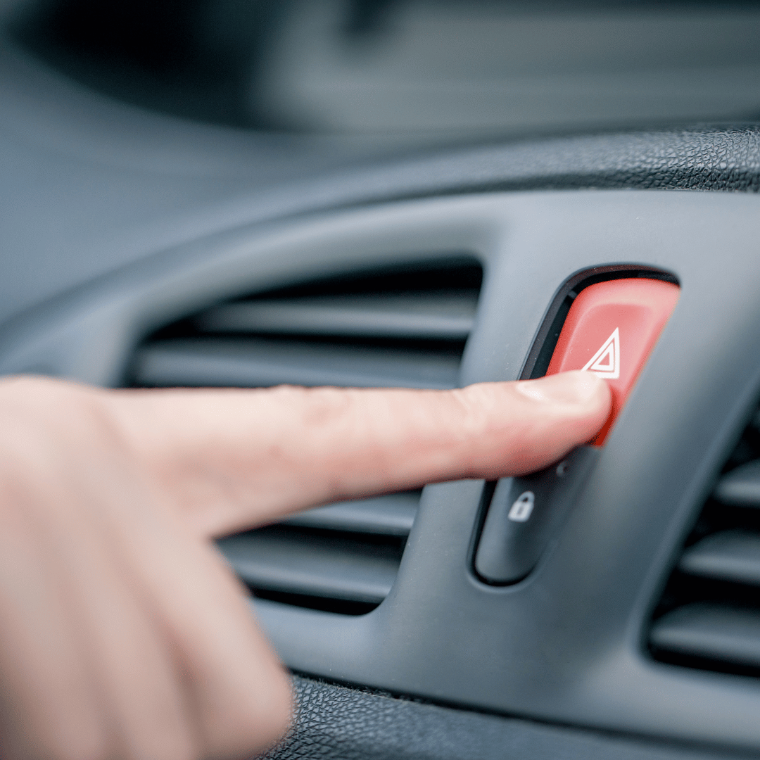 Engage your hazard lights
