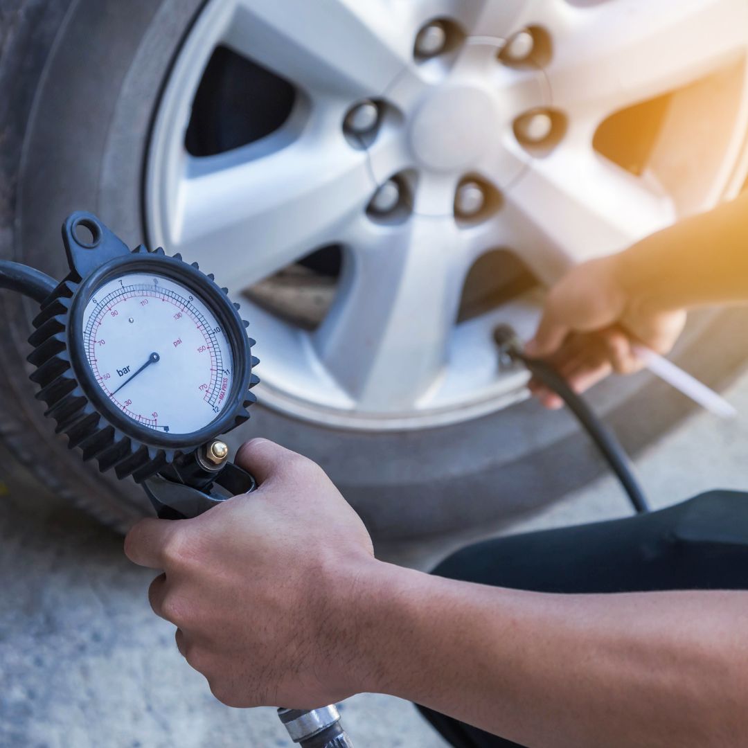 Rubber – Check your tyres’ condition, tread depth, and pressure. Rubber – Check your tyres’ condition, tread depth, and pressure.