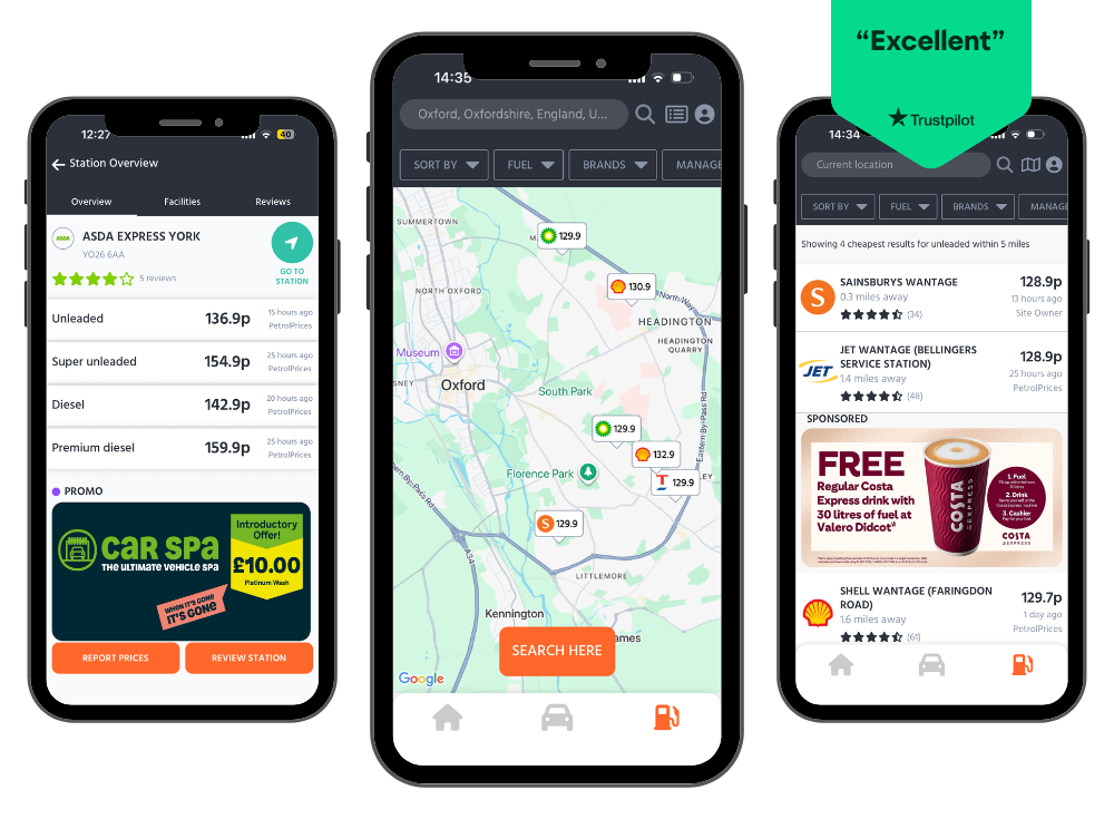 Find cheap fuel near you, search across the UK and France for petrol and diesel prices. Get offers and discounts on a variety of automotive products. Fuel Finder App UK - never overpay for fuel again.